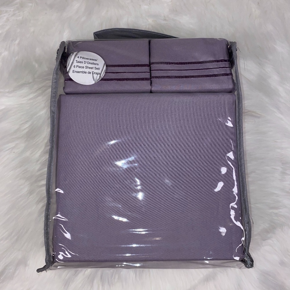 ✨RE-STOCKING SOON✨Full 6pc Lavender Bedsheets - Picture 2 of 5